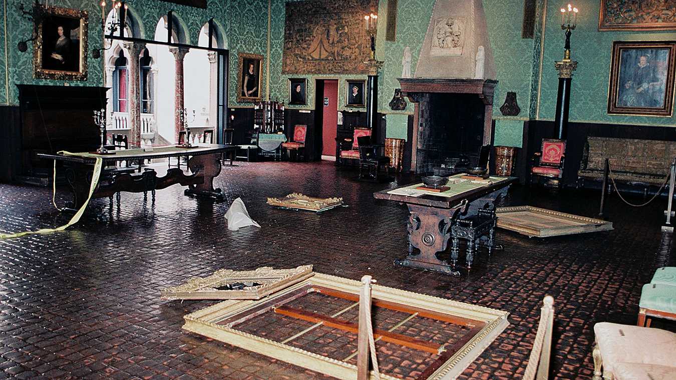 crime scene at the isabella stewart gardner museum robbery