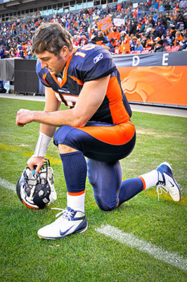 Tim Tebow often proclaimed his Christian faith throughout his Florida and NFL days. PHOTO COURTESY WIKIMEDIA COMMONS