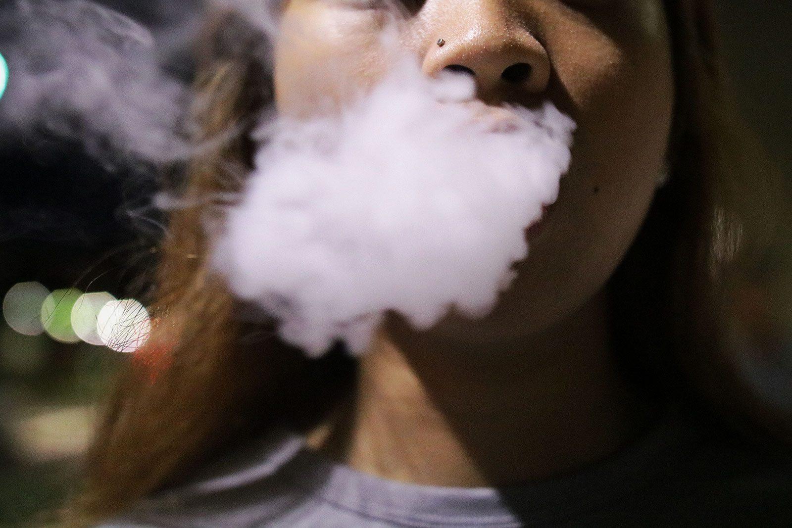 Massachusetts Governor Charlie Baker’s ban on the sale of vaping products ends Wednesday, when a law passed by the state legislature banning the sale of flavored nicotine products goes into effect. SOFIA KOYAMA/ DFP FILE ILLUSTRATION