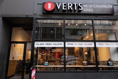 VERTS Mediterranean Grill opened its first Boston location Nov. 4. PHOTO BY BRIAN SONG/ DAILY FREE PRESS STAFF