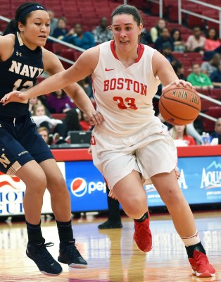 While BU has struggled this season, junior Meghan Green has been a bright spot. PHOTO BY MADDIE MALHOTRA/DAILY FREE PRESS STAFF
