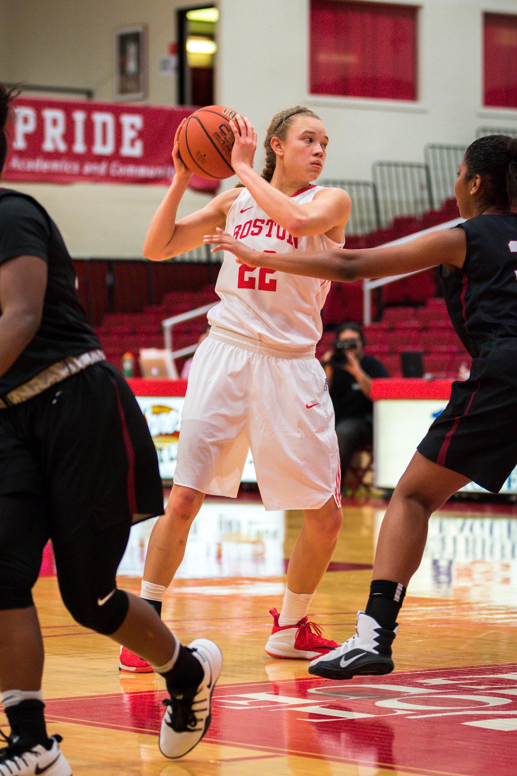 Senior Corrine Williams averages eight points per game this season. PHOTO BY JOHN KAVOURIS/ DFP FILE PHOTO