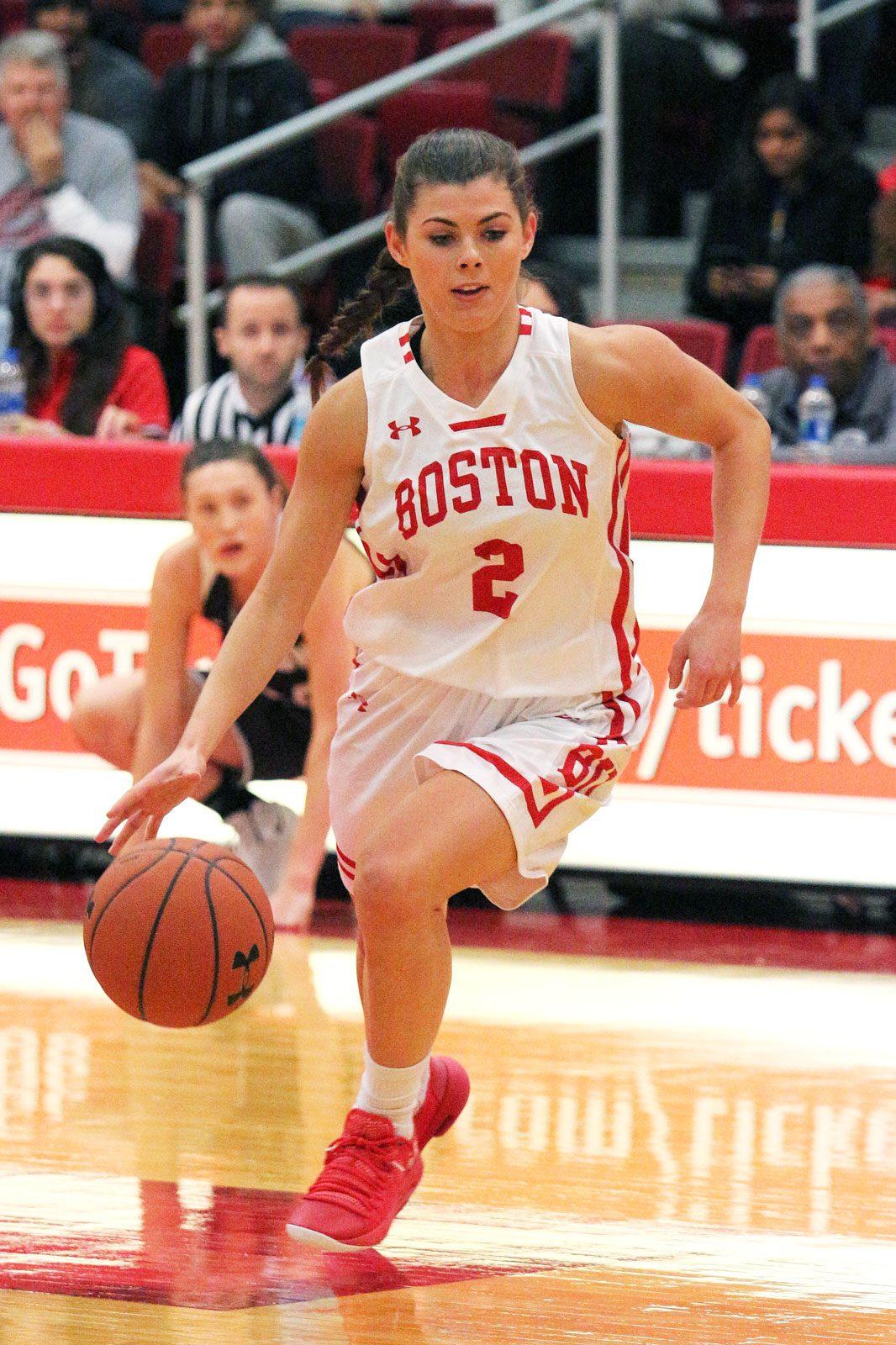 Sophore guard Katie Nelson recorded 10 points and four rebounds in a 72-51 win over Brown University Monday. MADISON EPPERSON/ DAILY FREE PRESS STAFF