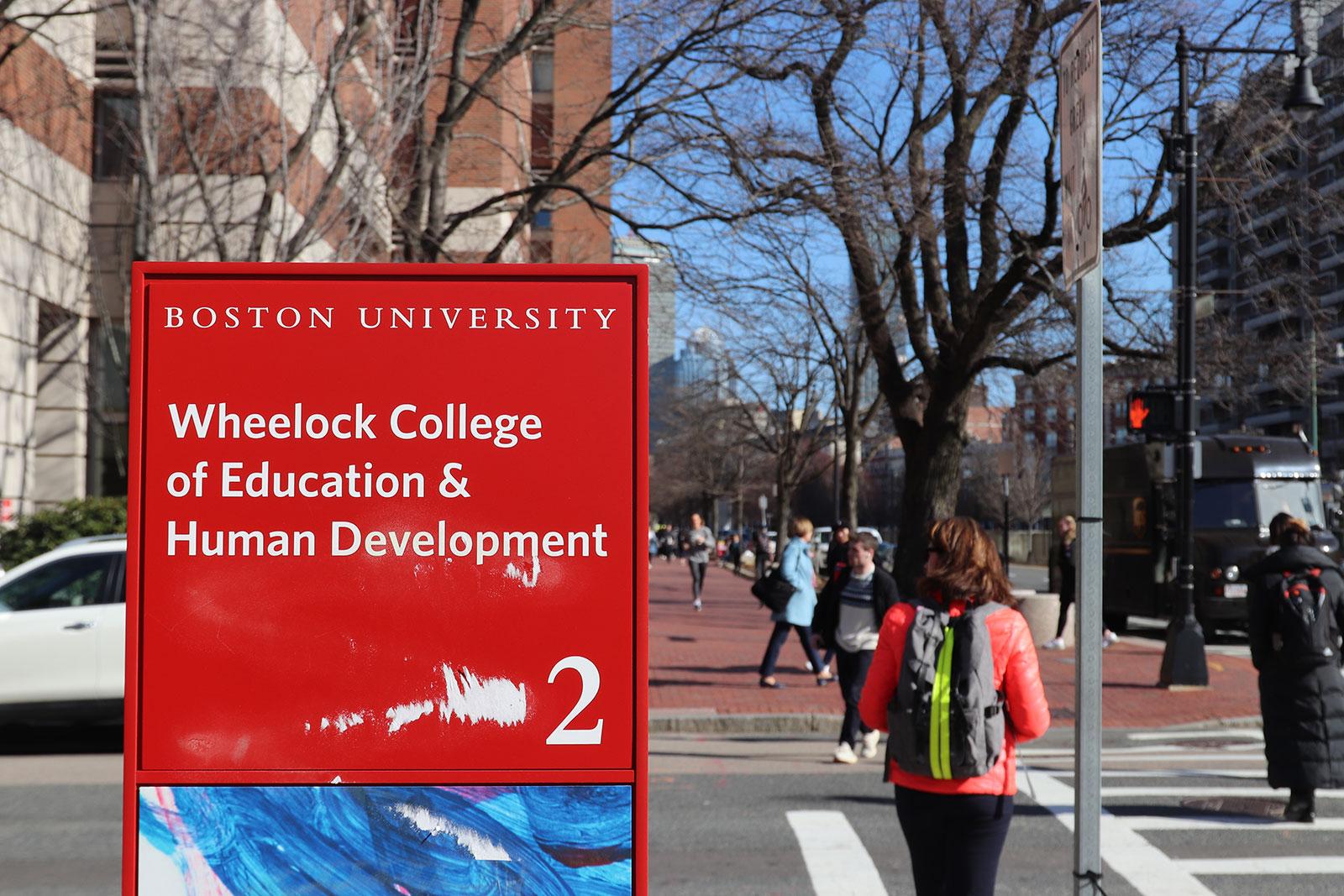 Due to Boston University’s reduced 2021 fiscal year budget, the Wheelock College of Education and Human Development has had to eliminate 80 staff and faculty positions. LUWA YIN/ DFP FILE