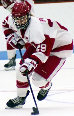 Senior captain Marie Philip-Poulin had a team-high 6 shots for the Terriers, but it wasn't enough to break through on the scoresheet. PHOTO BY MICHELLE JAY/DFP FILE PHOTO