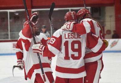 The women's hockey team is now 6-1-1 at Agganis Arena. PHOTO BY MADDIE MALHOTRA/DFP FILE PHOTO