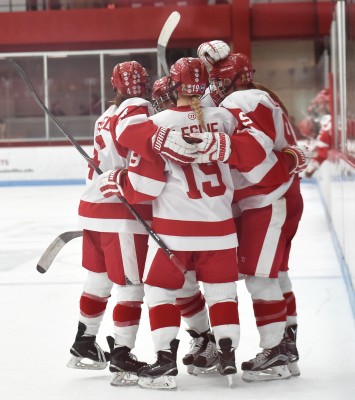 BU won last year's Beanpot consolation game over Northeastern. PHOTO BY MADDIE MALHOTRA/DAILY FREE PRESS STAFF