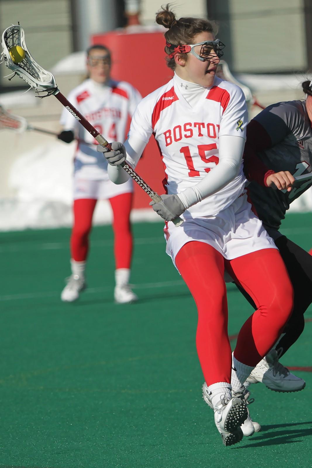 Ally Adams now has 33 points on the year through 23 goals and 10 assists. PHOTO BY ALEXANDRA WIMLEY/DAILY FREE PRESS STAFF
