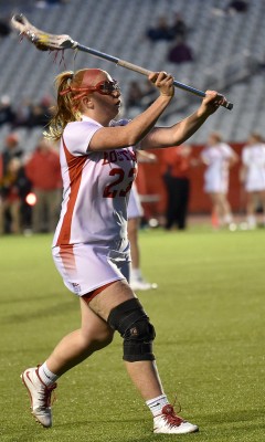 Mallory Collins matched her career-high of five goals. PHOTO BY MADDIE MALHOTRA/DAILY FREE PRESS STAFF