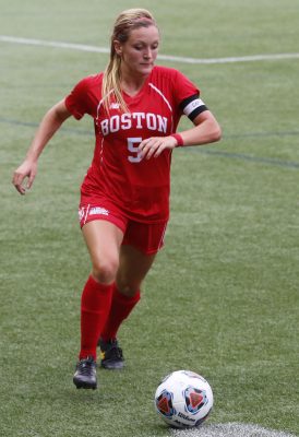 Graduate student midfielder Rachel Blauner scored the game-winning goal for the Terriers on Saturday. PHOTO BY DANIEL GUAN/ DFP FILE PHOTO 