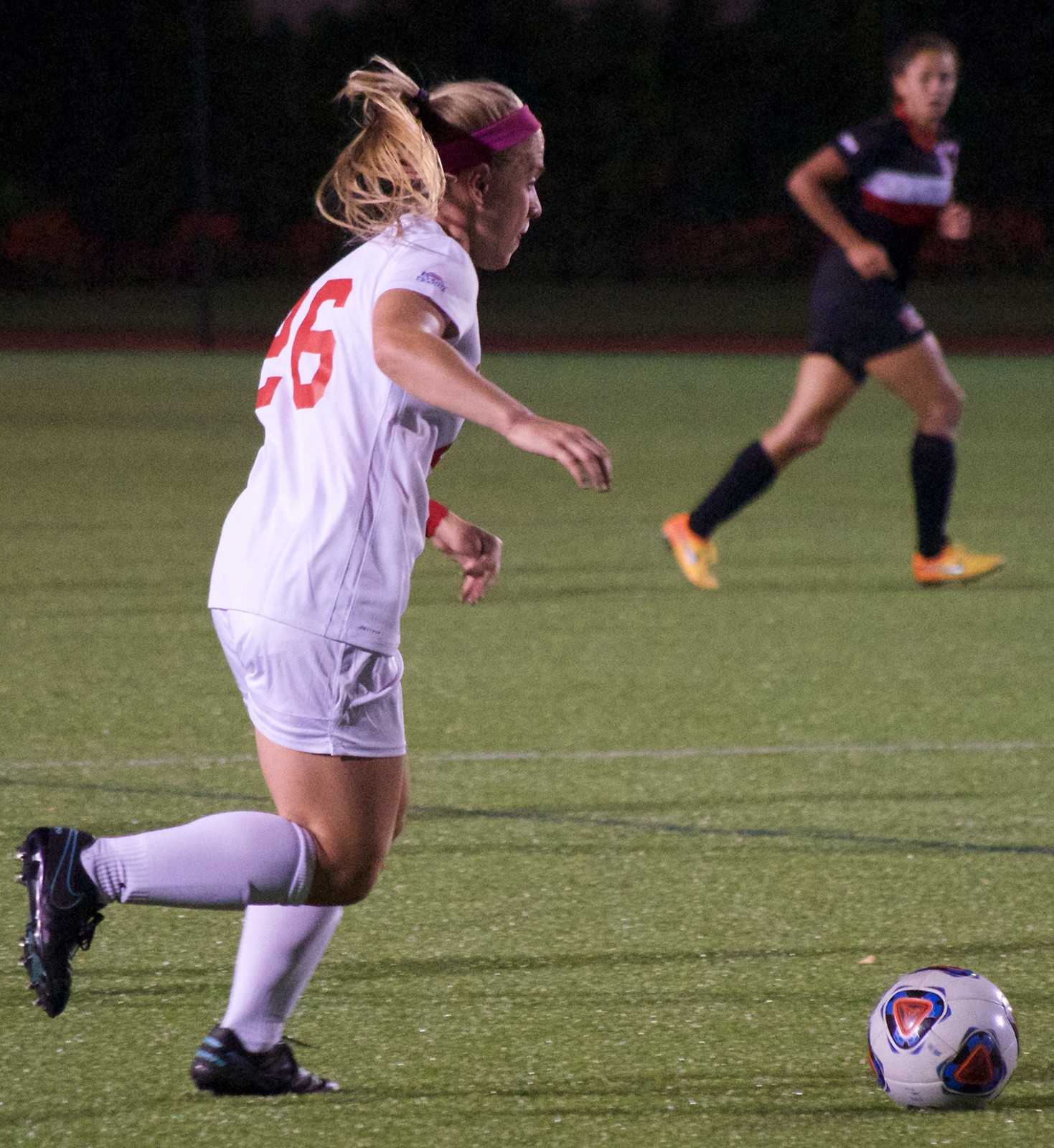 Senior forward Erica Kosienski had a few opportunities for the Terriers on Sunday. PHOTO BY ELLEN CLOUSE/ DAILY FREE PRESS STAFF 