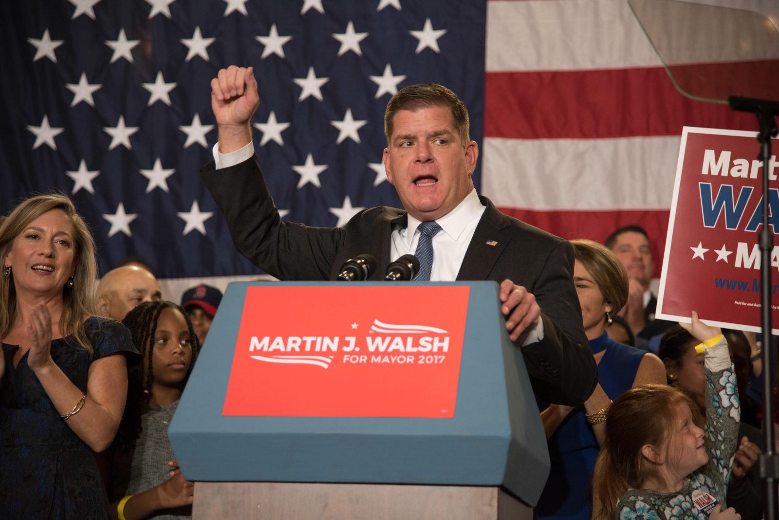 Mayor Martin Walsh was inaugurated for his second term Monday morning. PHOTO BY LEXI PLINE/ DFP FILE PHOTO