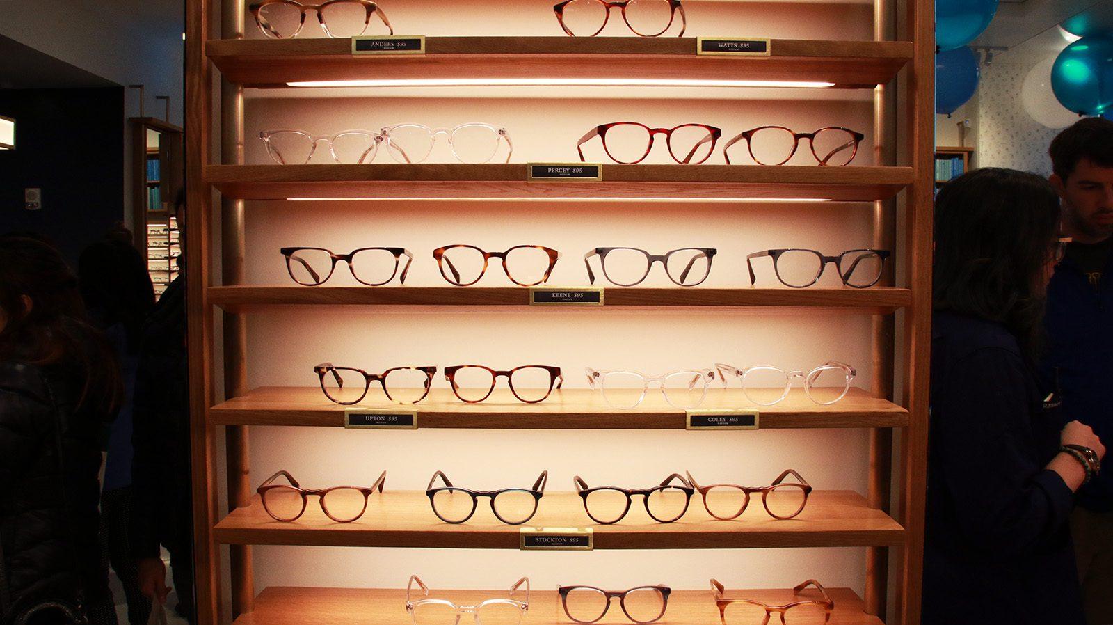 Warby Parker opens up its newest store at the Prudential Center Saturday afternoon. PHOTO BY JACKIE O'BRIEN/ DAILY FREE PRESS STAFF