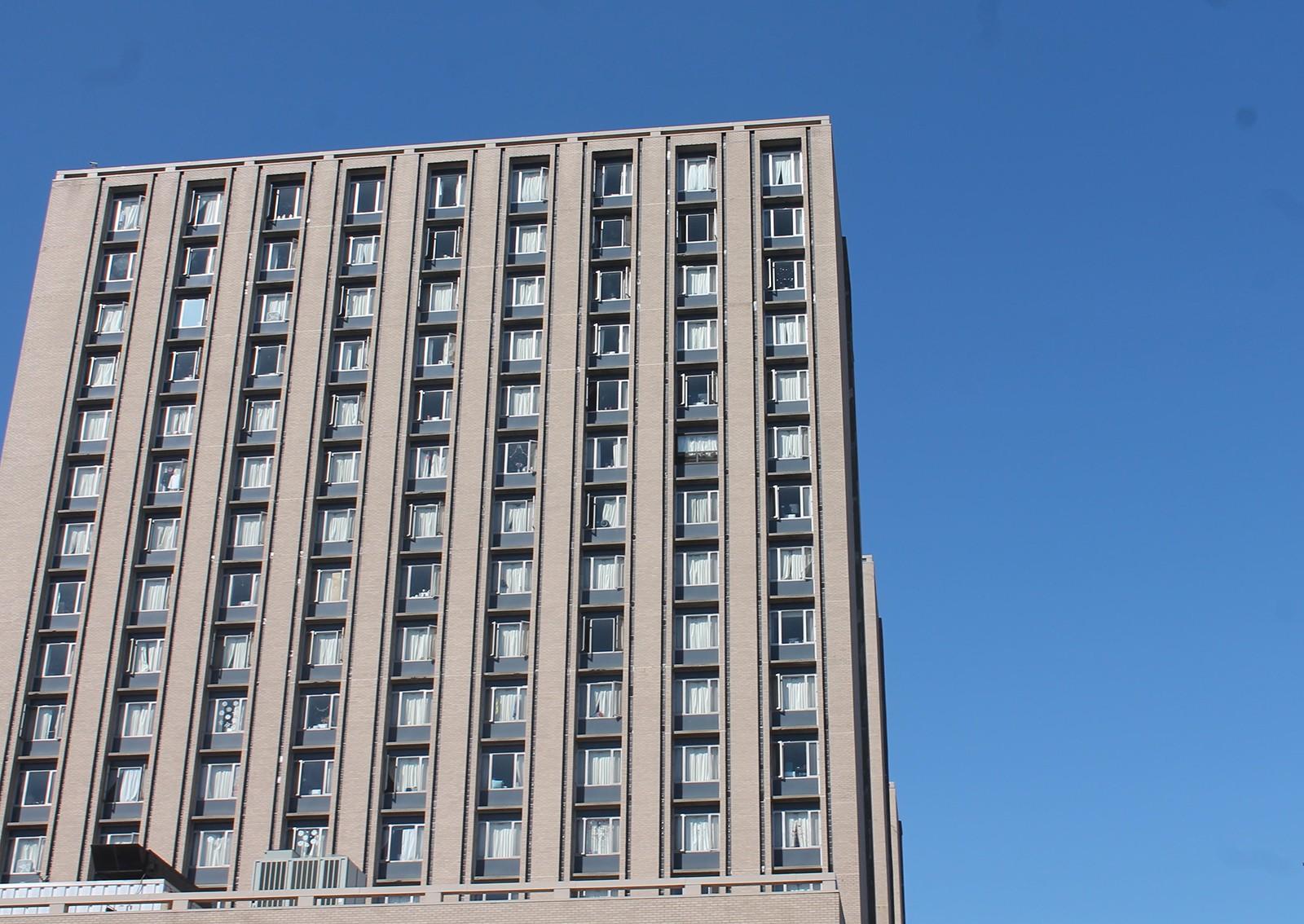 Boston University’s Warren Towers dormitory. Recent changes to BU’s housing policies allow students to now have until Aug. 1 to cancel their fall Residence License Agreement and receive a full refund on their $600 Housing Guarantee Payment. MADI GOLDMAN/ DFP FILE