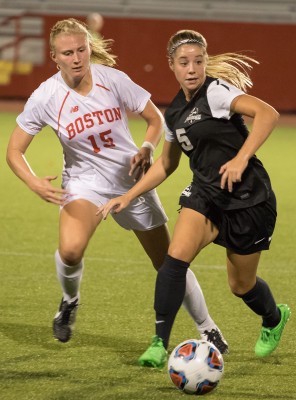 Senior defender Rachel Bloznalis is a force for the Terriers. PHOTO BY JUSTIN HAWK/ DFP FILE PHOTO 