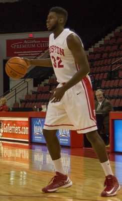 The Terriers are happy senior forward Justin Alston is healthy and active this season. PHOTO BY ALEXANDRA WIMLEY/ DFP FILE PHOTO
