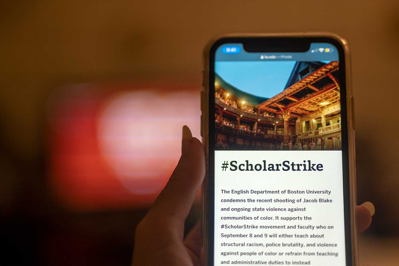 Instead of teaching normal course material on Tuesday and Wednesday, the English Department at Boston University will participate in the national #ScholarStrike to educate students about racism and violence against people of color. ILLUSTRATION BY LAURYN ALLEN/ DAILY FREE PRESS STAFF
