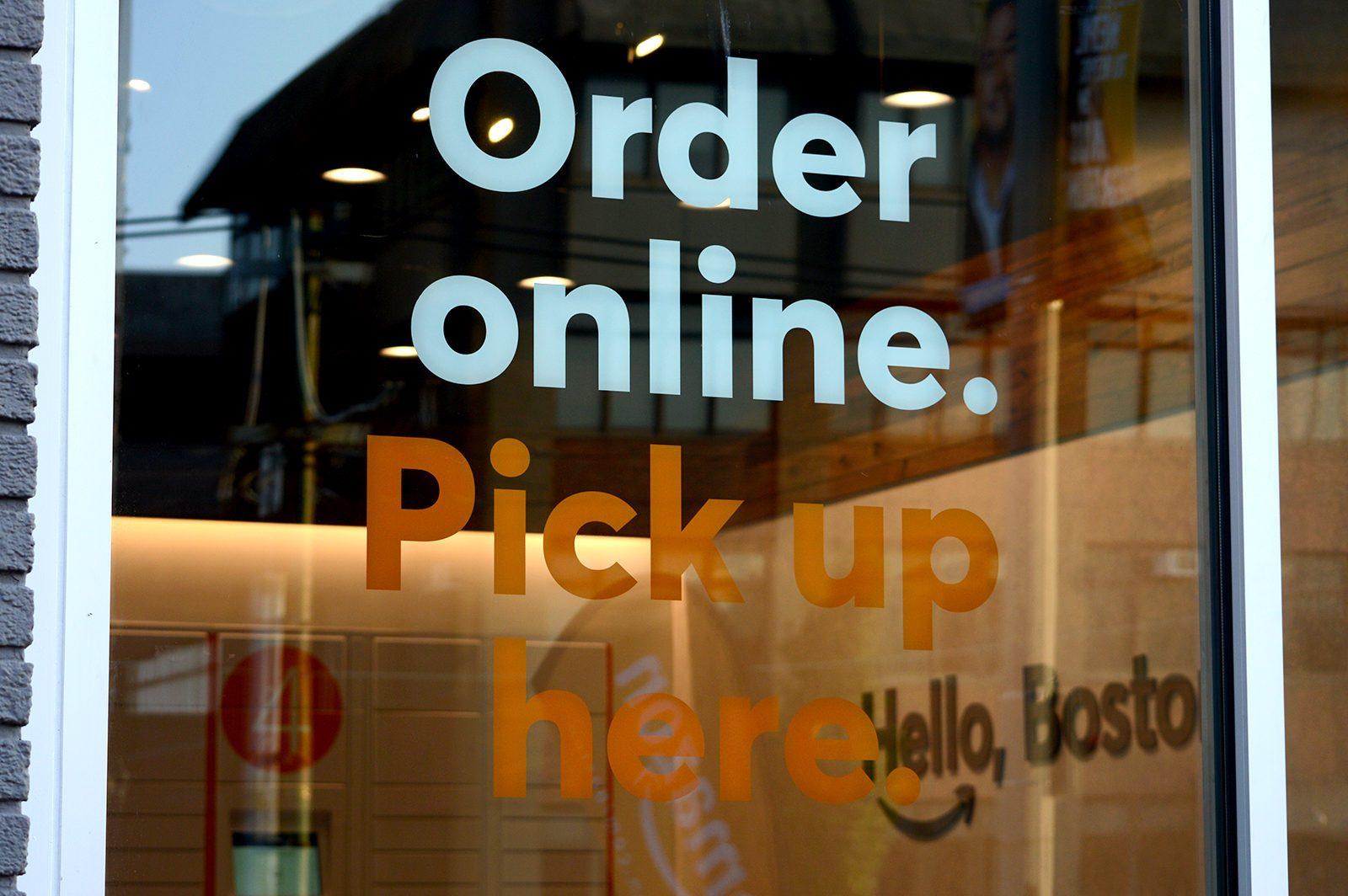 Boston’s first Amazon Locker located at 870 Commonwealth Ave. opened in August 2017, providing customers with same-day pick-up and return services. VIGUNTHAAN THARMARAJAH/ DFP FILE PHOTO
