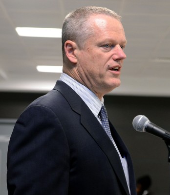 Massachusetts Gov. Charlie Baker, child protection workers and the Department of Children and Families workers announced Monday that reforms will come following cases such as the one involving Bella Bond. PHOTO BY DANIEL GUAN/DFP FILE PHOTO
