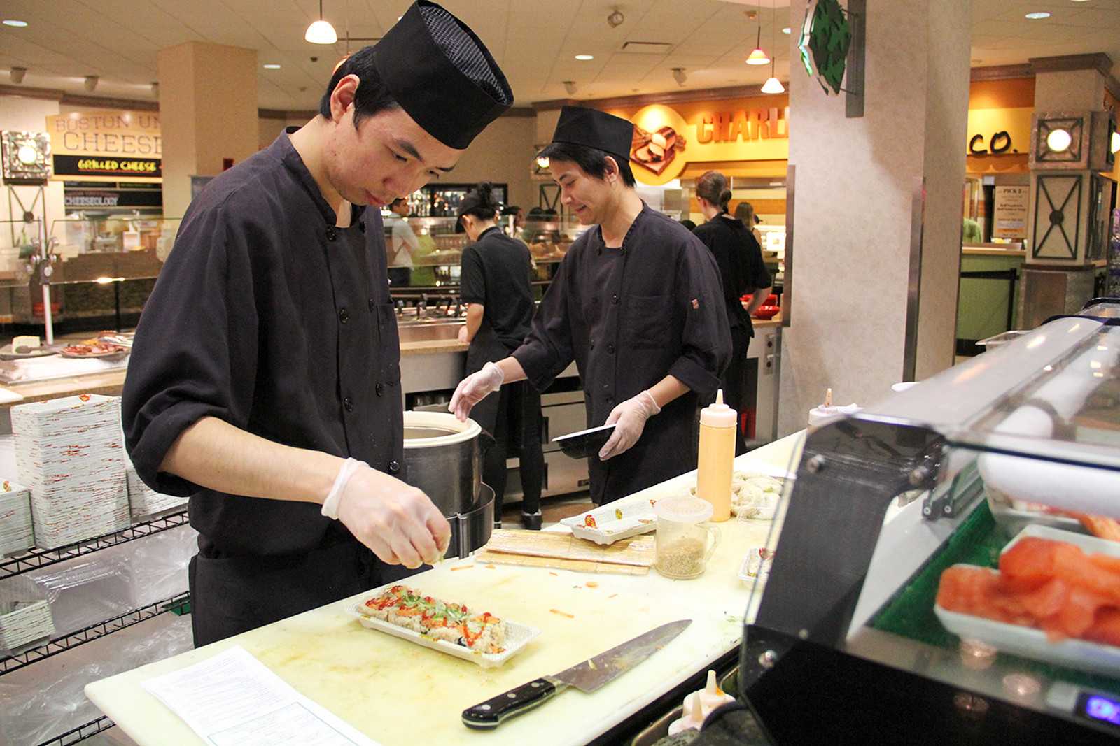 Basho Sushi plans to open a Basho Express in October next to Starbucks underneath Warren Towers. PHOTO BY SARAH SILBIGER/DAILY FREE PRESS STAFF
