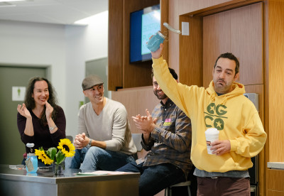 Chef Mark McCann of Shepard Restaurant takes first place in the 2015 Boston Fermentation Festival Pickle-Off in both the Judge's Choice and People's Choice awards during the third annual Fermentation Festival at the Boston Public MarketSunday. PHOTO BY BRIAN SONG/DAILY FREE PRESS STAFF