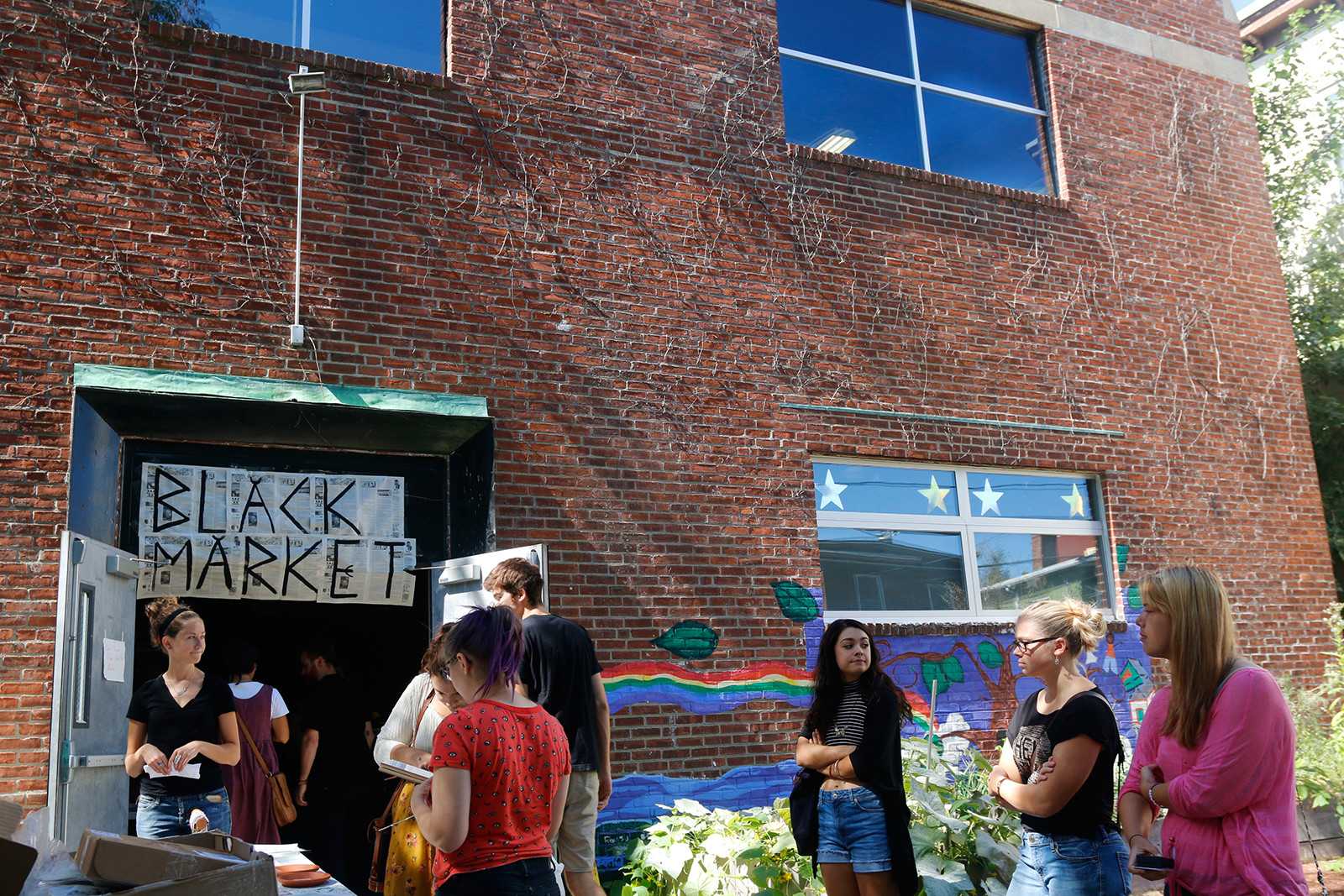 The Black Market, a one-day marketplace featuring over 90 vendors, was held in the Cambridge Community Center on Sunday. PHOTO BY OLIVIA NADEL/DAILY FREE PRESS STAFF
