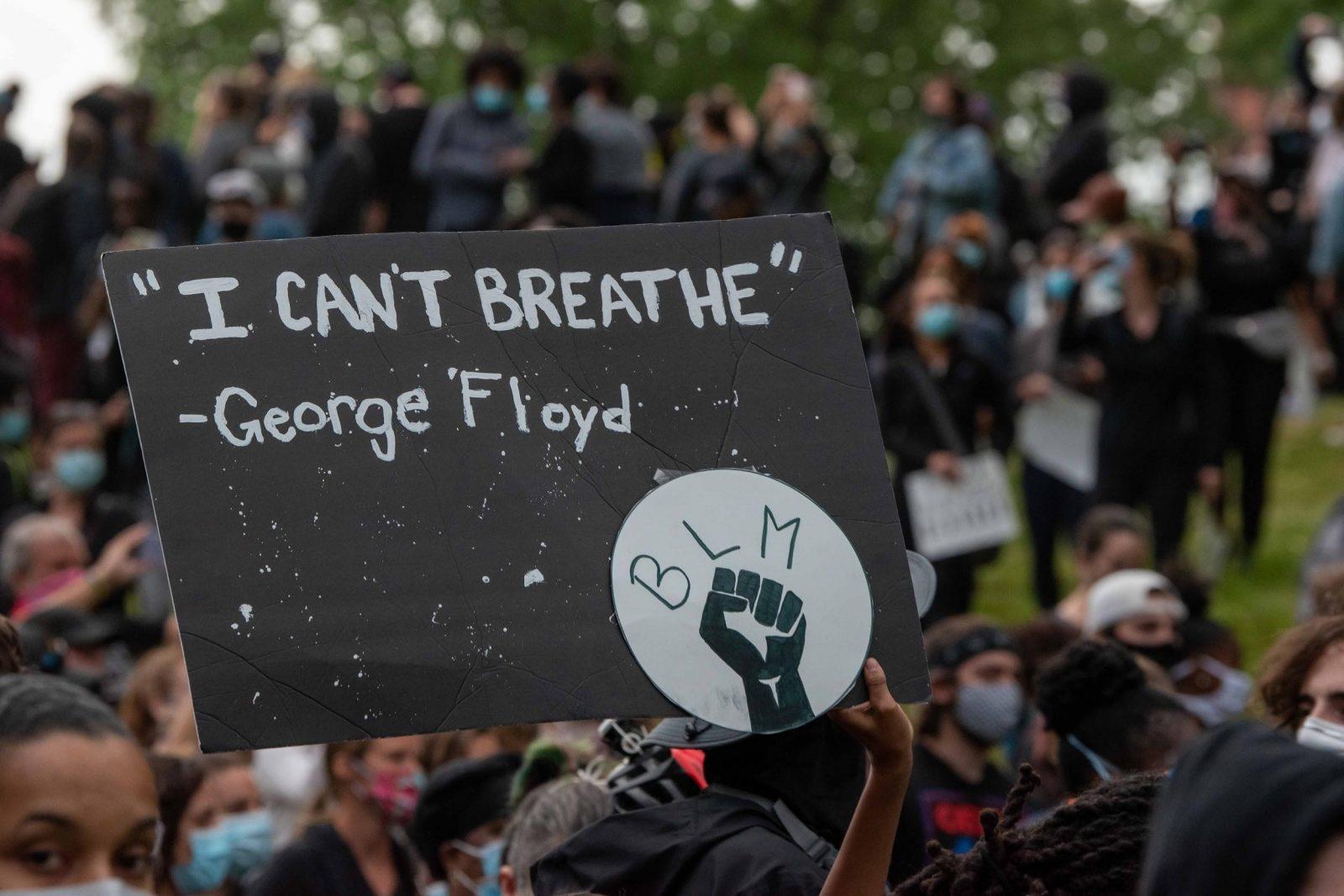 Demonstrators gather in Franklin Park for a police brutality protest on June 2. After days of national protests, the Boston University community reacts to national racial tensions. LAURYN ALLEN/ DAILY FREE PRESS STAFF