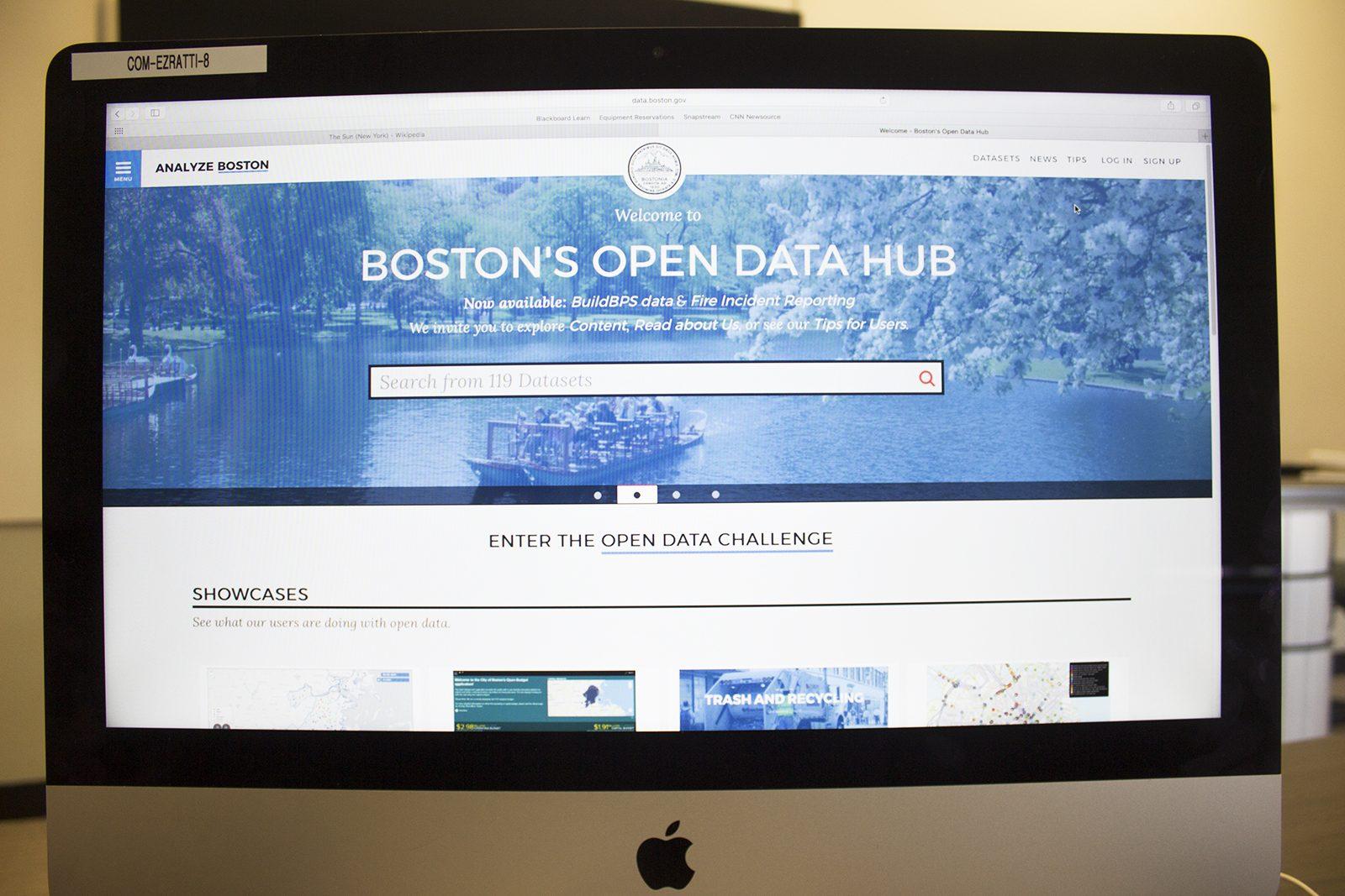 Boston Mayor Martin Walsh launches Analyze Boston on Friday, a new website that provides data and information about life in Boston. PHOTO ILLUSTRATION BY KANKANIT WIRIYASAJJA/ DAILY FREE PRESS STAFF