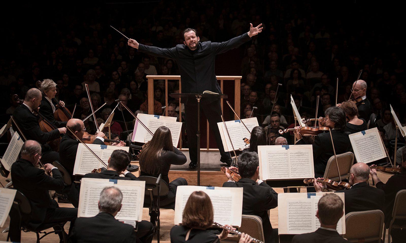 Music director Andris Nelsons conducts the Boston Symphony Orchestra in March. A new grant from the Andrew W. Mellon Foundation will help classical music groups, like the Boston Symphony Orchestra, across Boston. COURTESY OF MARCO BORGGREVE