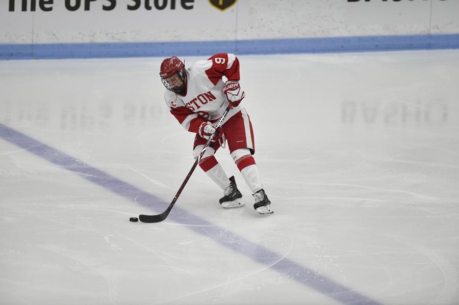 Sophomore defenseman Abby Cook has 23 assists this season, third best on the team. PHOTO BY MADDIE MALHOTRA/ DFP FILE PHOTO