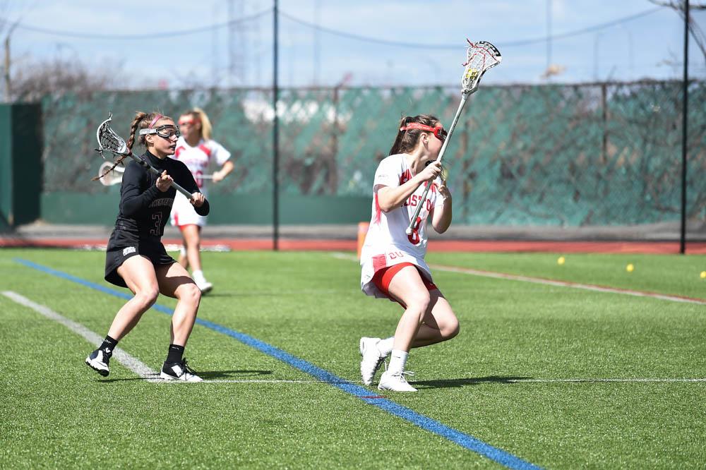 Sophomore attack Kailey Conry leads BU with 35 points. The Terriers will look to her and other members of the offense against Harvard Wednesday night. PHOTO BY MADDIE MALHOTRA/DAILY FREE PRESS STAFF