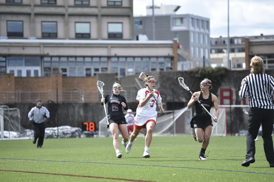 Senior defender Maria Guerra will likely be an important player on defense for BU against UMass Lowell Tuesday night. PHOTO BY MADDIE MALHOTRA/ DFP FILE PHOTO