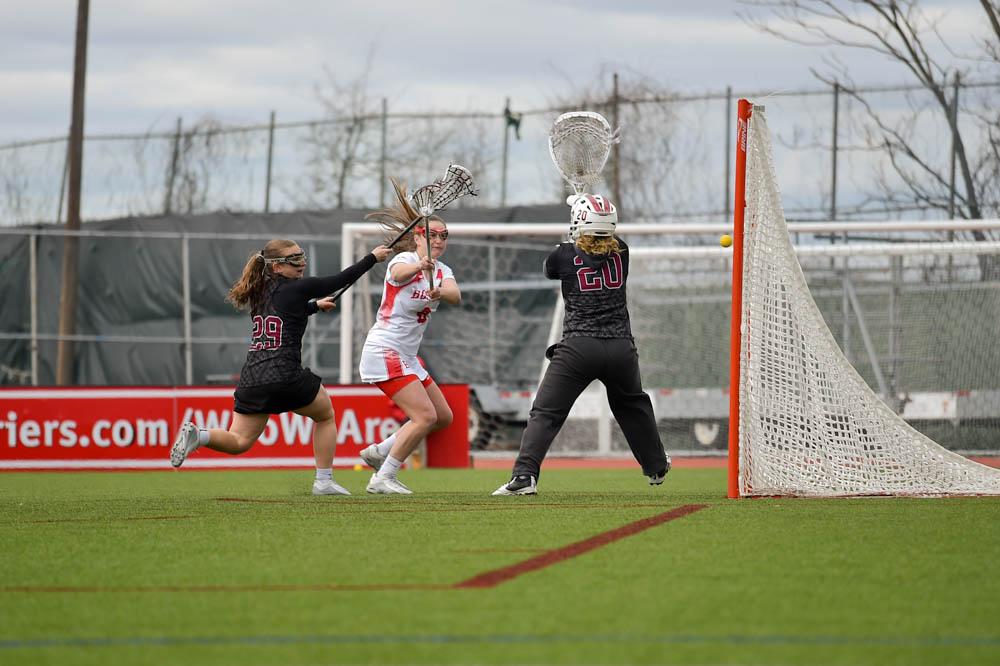BU challenged Lehigh freshman goalkeeper Samantha Sagi with 13 shots on goal in the second half of the game on Saturday. PHOTO BY MADDIE MALHOTRA/ DFP FILE PHOTO