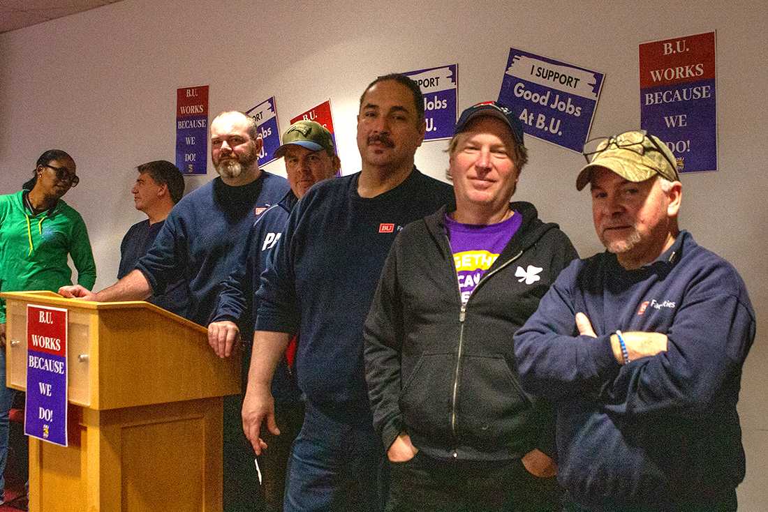 Service workers at Boston University settled their contract with the university Thursday, after a delay earlier this week. MIA CATHELL/ DAILY FREE PRESS STAFF