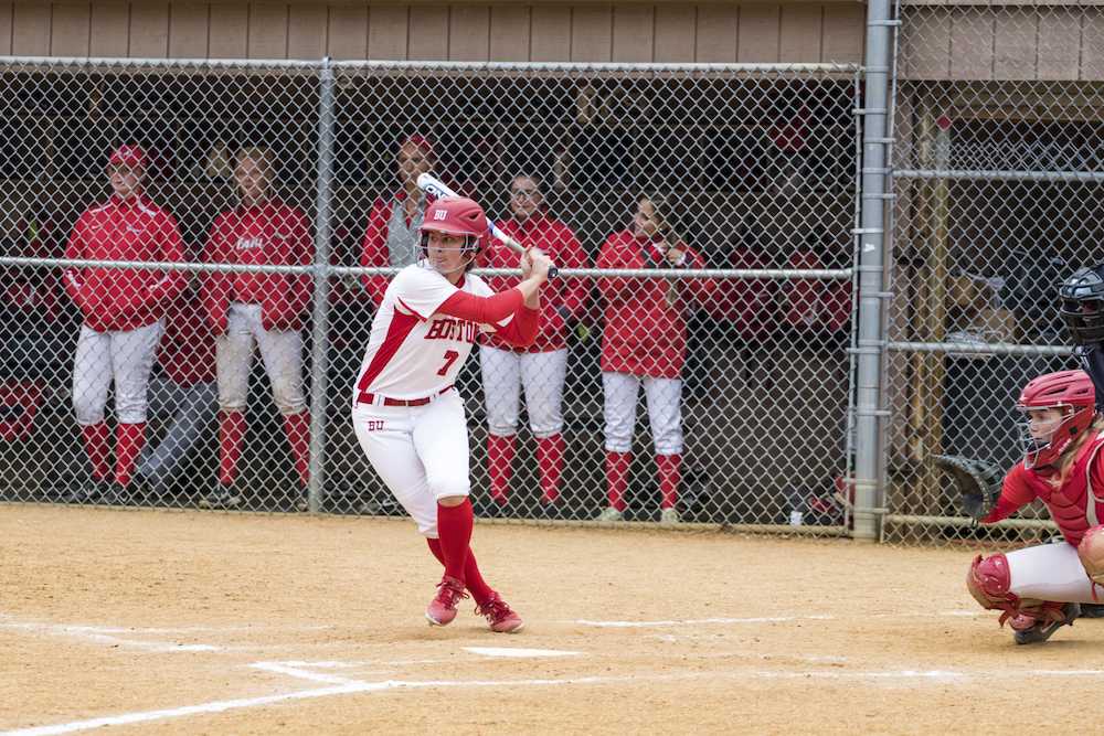 Senior outfielder Emma Wong will be a key player in BU's upcoming tournament in San Diego. PHOTO BY JUSTIN HAWK/ DFP FILE PHOTO