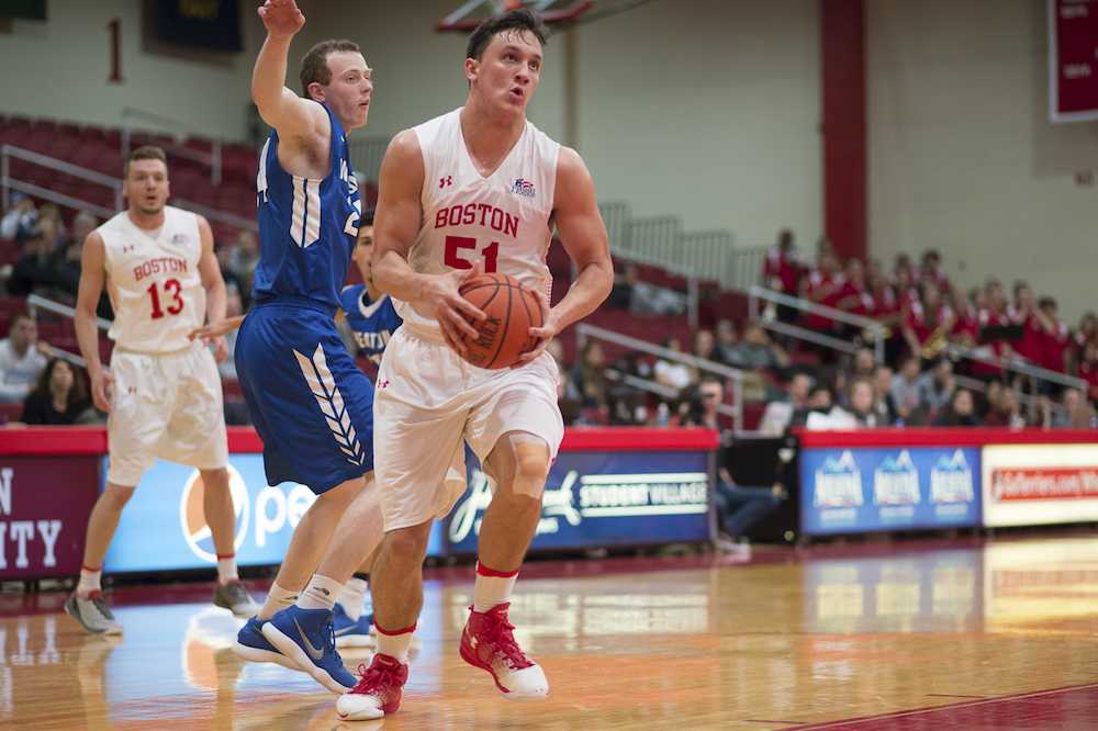 Sophomore forward Max Mahoney had a game-high 27 points in the Patriot League quarterfinals against Lehigh. PHOTO BY MADDIE MALHOTRA/ DFP FILE PHOTO