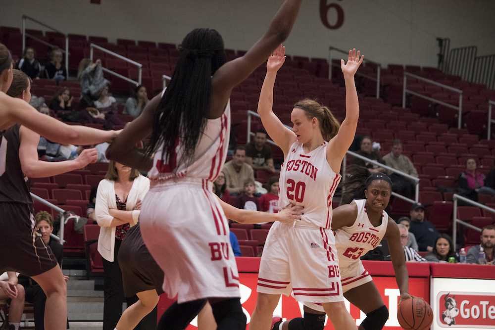 Sophomore forward Nia Irving leads BU in scoring with an average of 13.6 points per game. PHOTO BY CHLOE GRINBERG/ DAILY FREE PRESS STAFF 