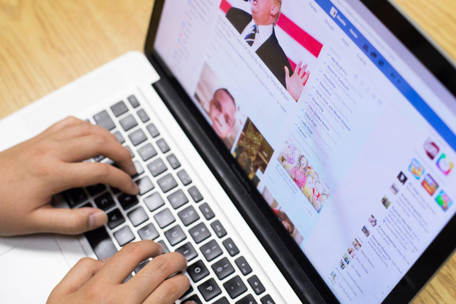 Publications around the Boston area have expressed condemnation for fake news spread online, stressing the importance of verifying news sites before sharing. PHOTO ILLUSTRATION BY MADDIE MALHOTRA/ DAILY FREE PRESS STAFF 