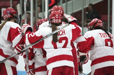 BU's comeback bid fell just short in the Beanpot's semifinal round. PHOTO BY KELSEY CRONIN/DAILY FREE PRESS STAFF
