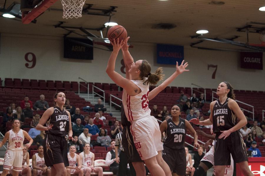 Sophomore forward Nia Irving notched her fifth double-double of the season on Wednesday night. PHOTO BY CHLOE GRINBERG/ DAILY FREE PRESS STAFF