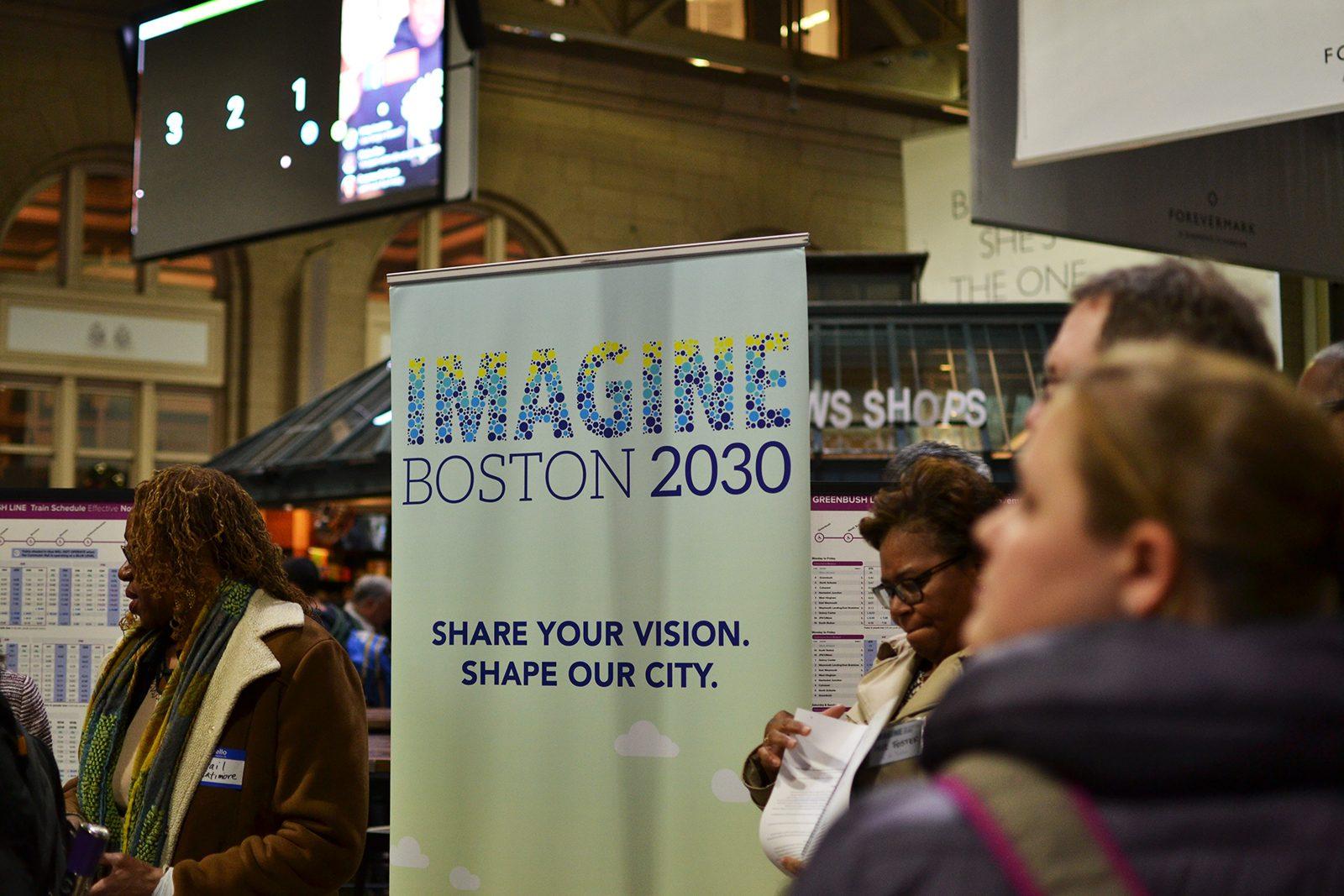 The final draft of Imagine Boston 2030, Boston's first citywide development plan in over 50 years, is released by Mayor Martin Walsh. PHOTO BY CHLOE GRINBERG/ DAILY FREE PRESS STAFF