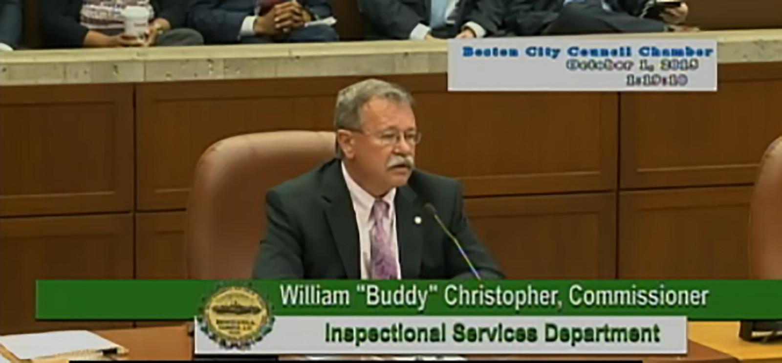 Boston City Council members met Tuesday inside City Hall to discuss issues such as overcrowded student housing. SCREENSHOT COURTESY BOSTON CITY COUNCIL