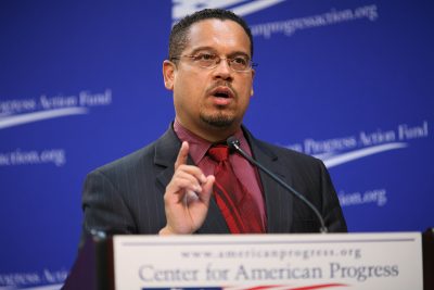 Keith Ellison speaks at the Strengthening America’s Security panel in July 2010. The Congressman speaks to a group of Emerson College students on Thursday night about the nation’s new president. PHOTO COURTESY CENTER FOR AMERICAN PROGRESS ACTION FUND