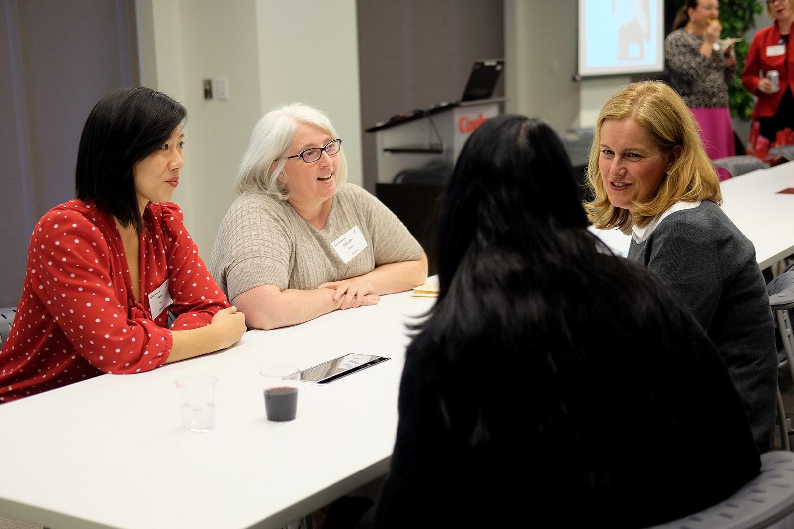 Women Entrepreneurs Boston hosts a networking and panel discussion on investing Thursday evening at Cooley LLP. PHOTO BY ISABELLA ARTEAGA/ DAILY FREE PRESS STAFF