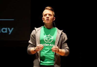 Ricky Ashenfelter is the CEO of Spoiler Alert, an MIT-based food waste tech company. PHOTO COURTESY TECHSTARS BOSTON