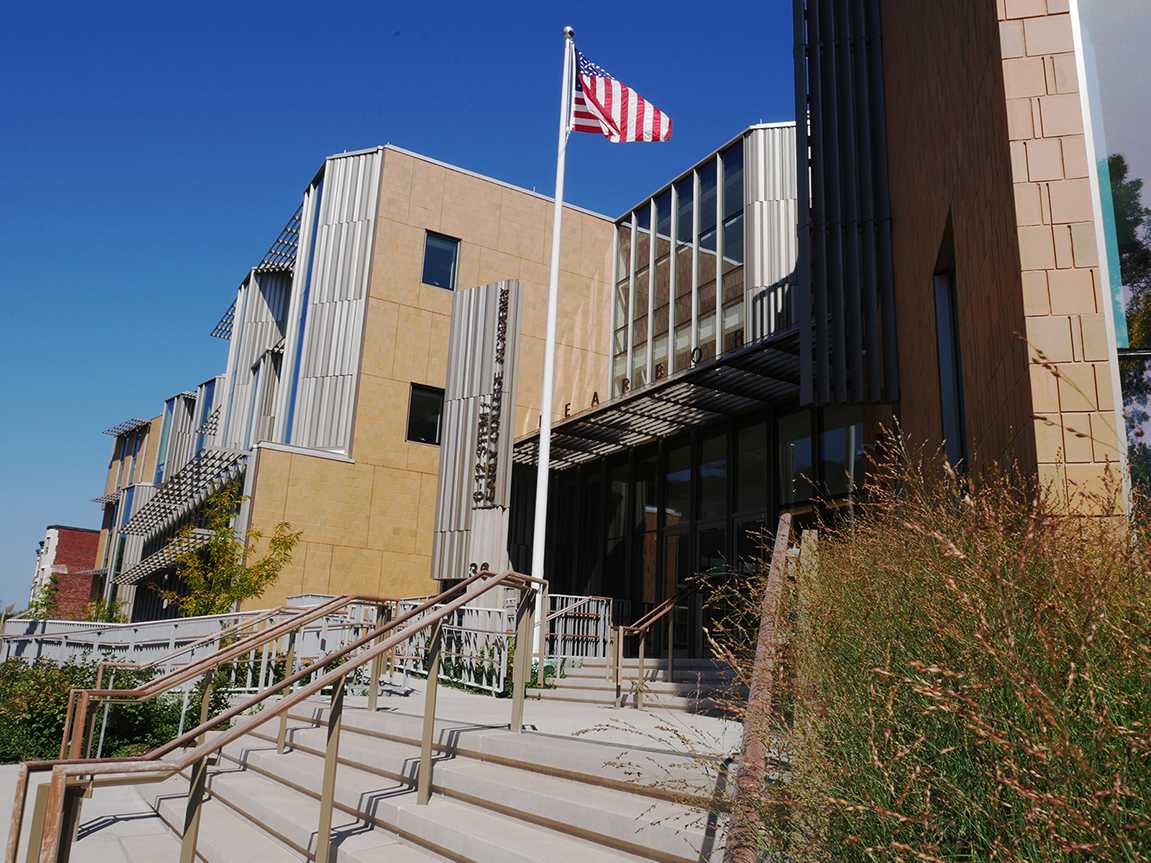Dearborn STEM 6–12 Early College Academy in Boston. For Boston Public Schools, the 2020-2021 school year will begin remotely on Sept. 21, with the hopes of transitioning back to in-person classes in October or November. FELIX PHILLIPS/ DFP FILE