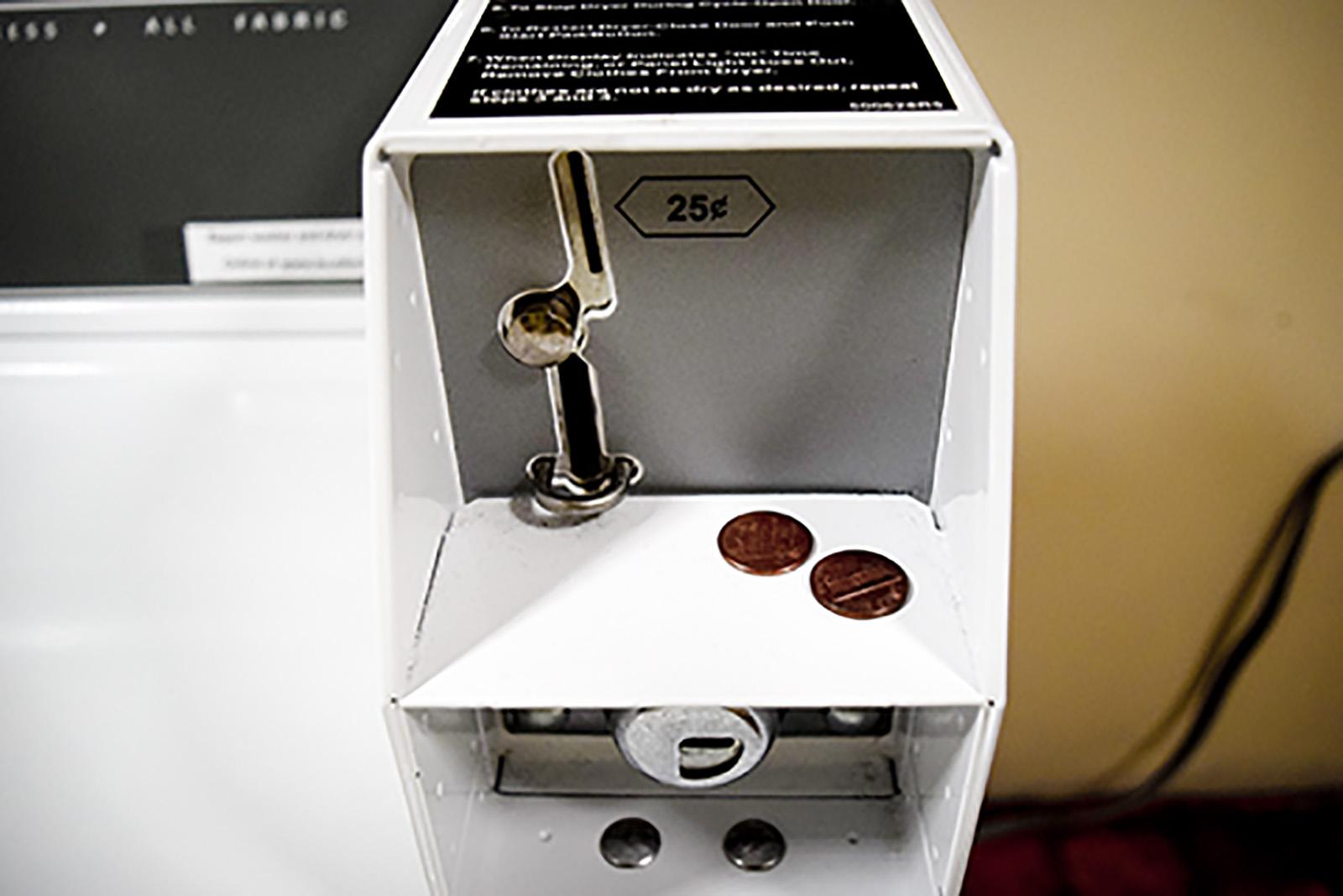 A national coin shortage caused by the COVID-19 pandemic has made it difficult for students to use coin-operated laundry machines on campus. SOPHIA FLISSLER/ DAILY FREE PRESS STAFF