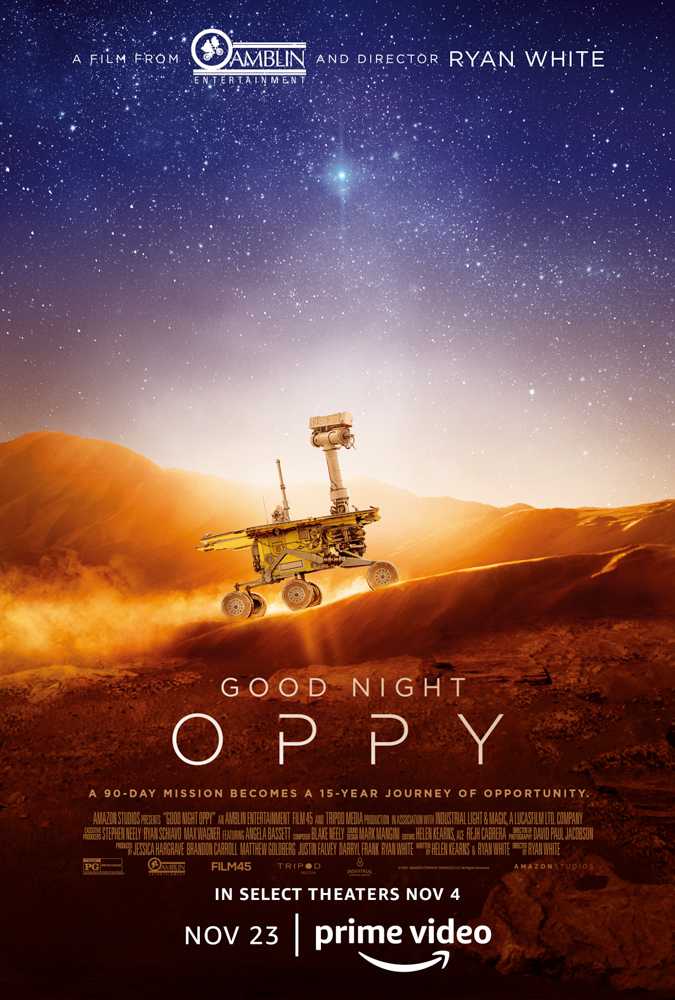 The “Goodnight Oppy” movie poster. The documentary about NASA’s Mars rover, Opportunity, kicked off the 2022 GlobeDocs Film Festival. COURTESY OF AMAZON STUDIOS VIA IMDB