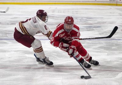 No. 10 Men's Hockey Skates To 1-1 Tie at Boston College