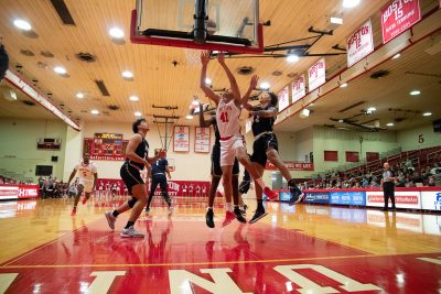 Sukhmail Mathon in a game against the University of New Hampshire